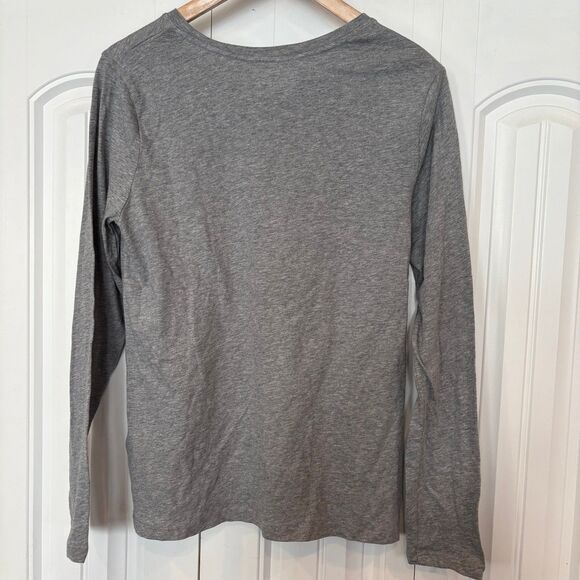 Time And Tru Gray Long Sleeve Tee Medium - Picture 2 of 5
